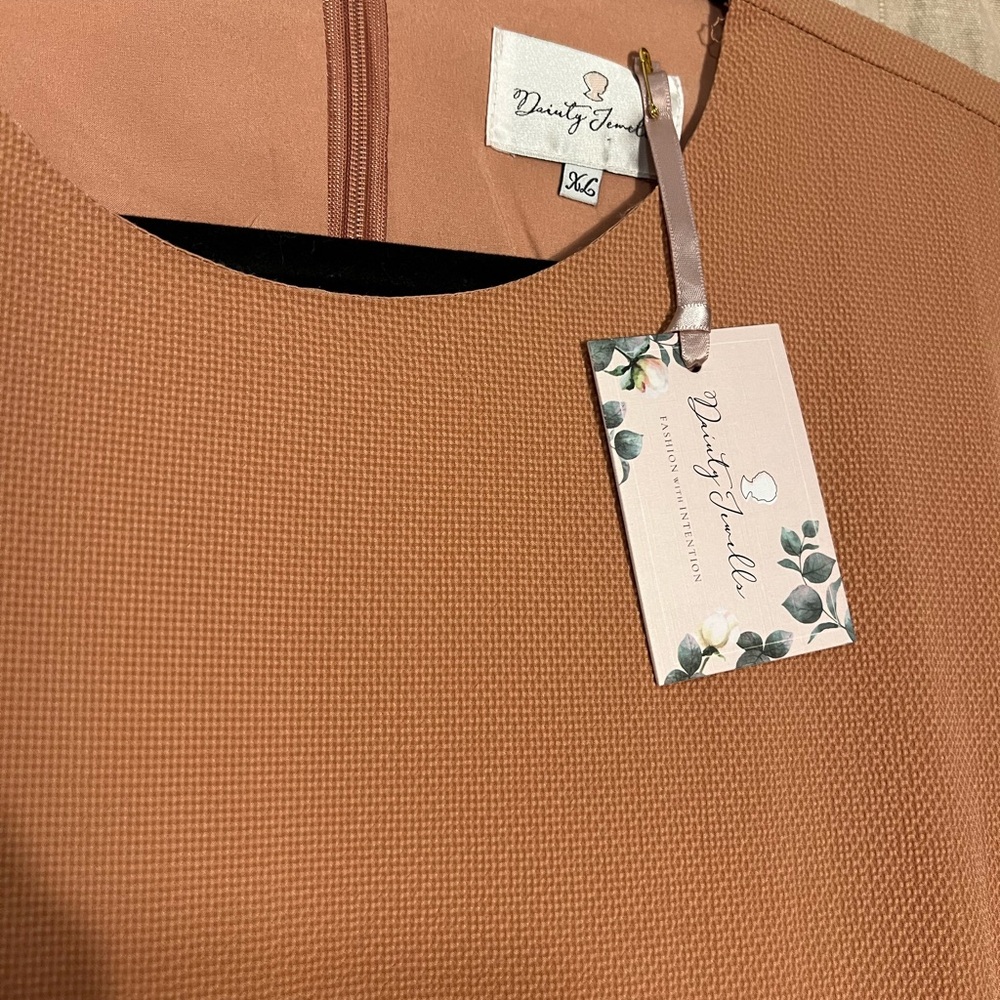 Sold Pastel Peach Dainty Jewells dress XL - Picture 3 of 5
